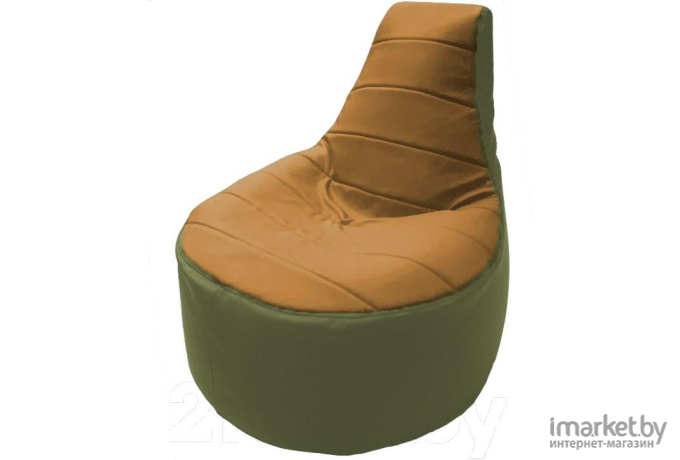 Кресло-мешок Flagman кресло Трон Т1.3-29 оранжевый/оливковый