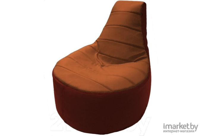 Кресло-мешок Flagman кресло Трон Т1.3-37 мандарин/красный