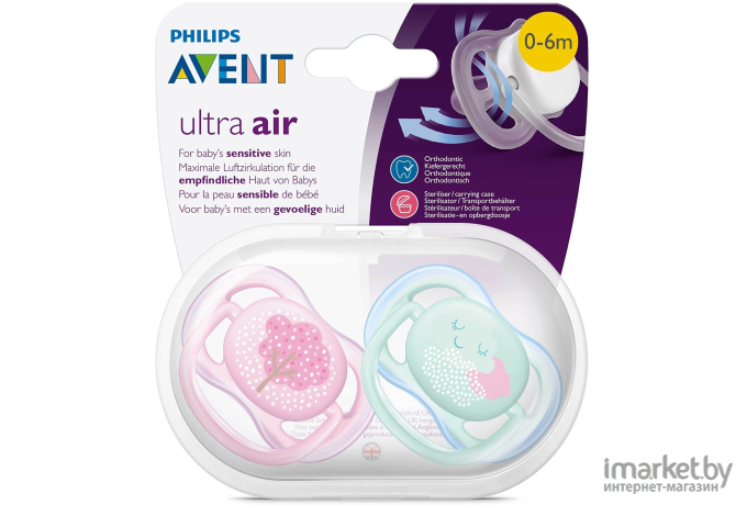 Набор пустышек Philips AVENT Ultra Air SCF343/20 2шт