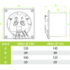Вентилятор вытяжной AirRoxy dRim [125DTS-C172]