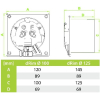 Вентилятор вытяжной AirRoxy dRim [125HS-C170]