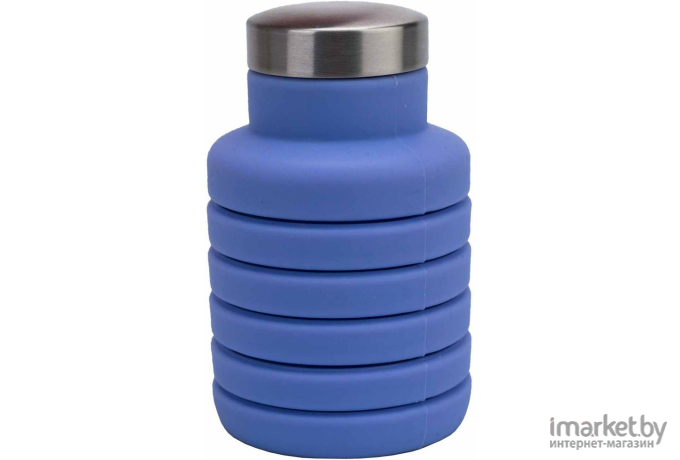 Бутылка для воды Bradex силиконовая складная с крышкой фиолетовый [TK 0267]