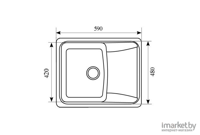 Кухонная мойка Gran-Stone GS 17 К 308 черный