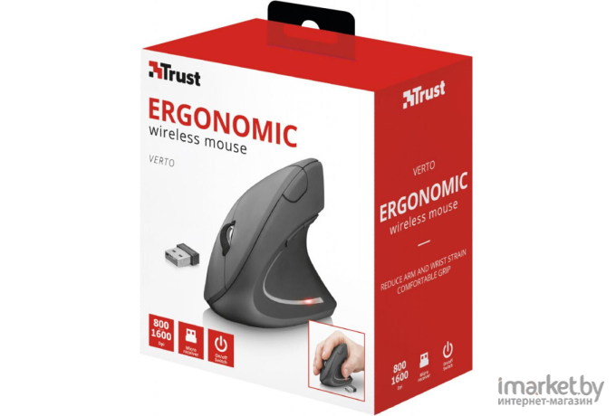 Мышь Trust Verto Wireless Ergonomic [22879]