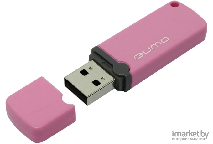 Usb flash QUMO Накопитель 16GB 2.0 Optiva 02 розовый корпус QM16GUD-OP2-pink Pink [18081]