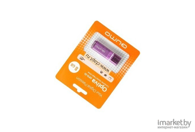 Usb flash QUMO Накопитель 8GB 2.0 Optiva 01 QM8GUD-OP1-violet Violet [17691]