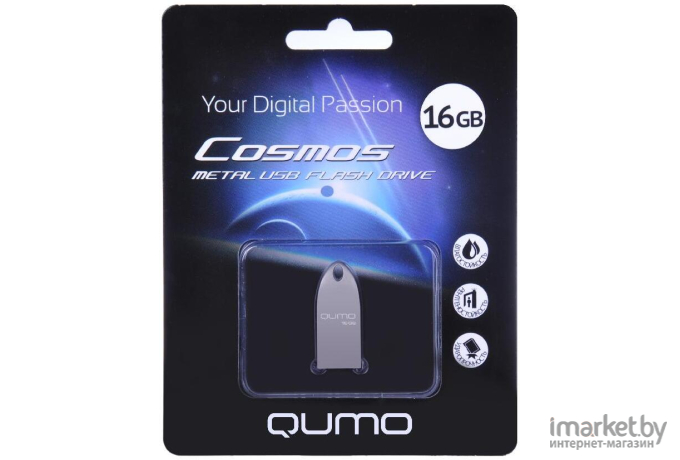 Usb flash QUMO UD 16GB Cosmos корпуса Silver 2.0 QM16GUD-Cos [19480]