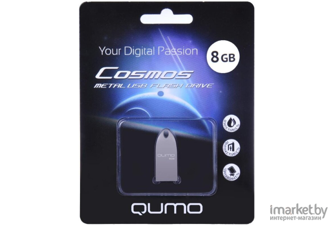 Usb flash QUMO 8GB Cosmos Silver 2.0 QM8GUD-Cos (19479)