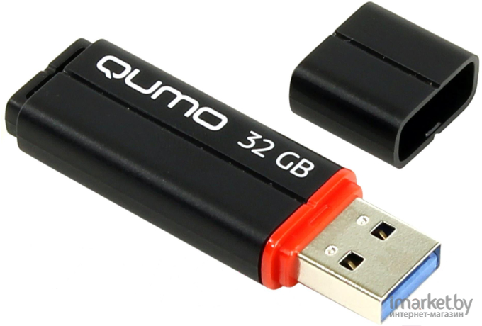 Usb flash QUMO 32GB 3.0 Speedster QM32GUD3-SP-black Black [19658]