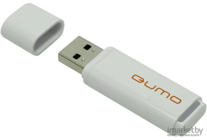 Usb flash QUMO 64GB 2.0 Optiva 01 QM64GUD-OP1-white White [18502]