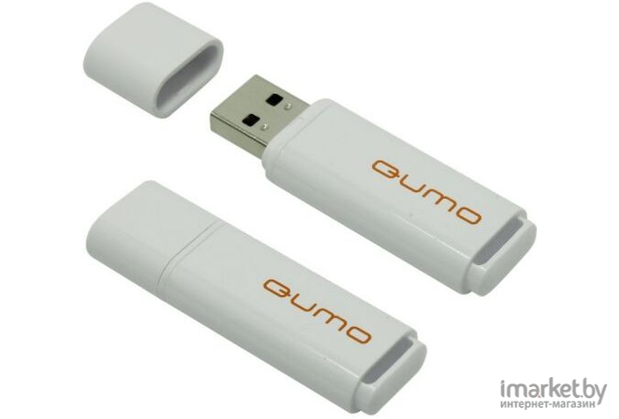 Usb flash QUMO 64GB 2.0 Optiva 01 QM64GUD-OP1-white White [18502]