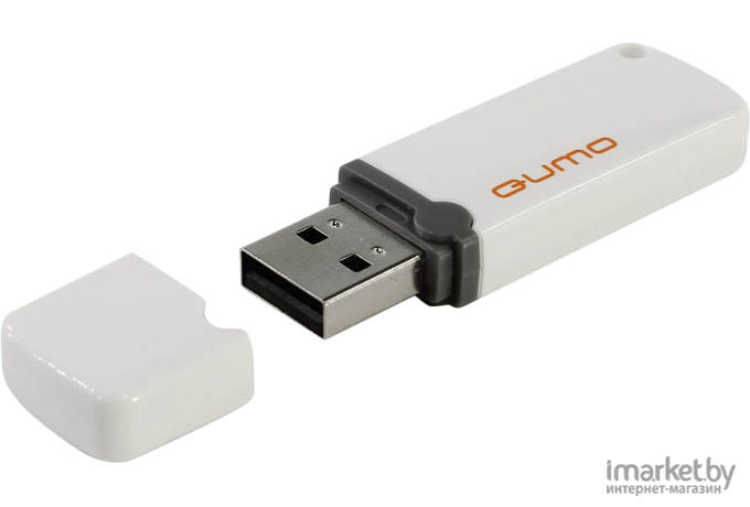 Usb flash QUMO 64GB 2.0 Optiva 02 QM64GUD-OP2-white [18507]