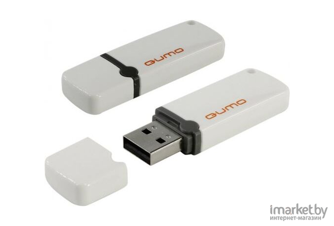 Usb flash QUMO 64GB 2.0 Optiva 02 QM64GUD-OP2-white [18507]