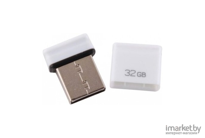 Usb flash QUMO 32GB 2.0 Nano QM32GUD-NANO-W White [18330]