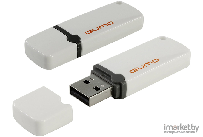 Usb flash QUMO 16GB 2.0 Optiva 02 QM16GUD-OP2-white White [17825]