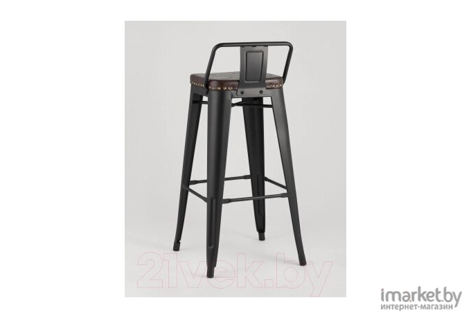 Стул Stool Group Tolix Soft черный матовый [LF630A MATTE BLACK 3474+PU7005]