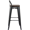 Стул Stool Group Tolix Soft черный матовый [LF630A MATTE BLACK 3474+PU7005]