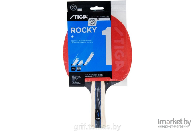 Ракетка для настольного тенниса Rocky 1 звезда  профессиональная мягкая