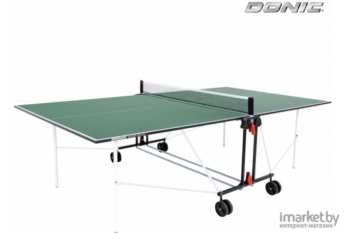 Теннисный стол Donic Indoor Roller Fun-19 мм сетка складной ролики синий/ зеленый