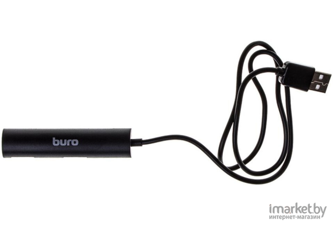 USB-хаб Buro BU-HUB4-0.5R-U2.0 черный