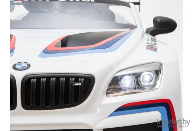 Детский электромобиль ChiLok Bo BMW M6 GT3 белый [668R]