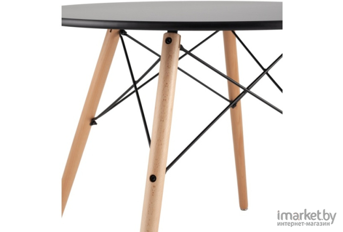 Стол обеденный Stool Group Eames DSW D 80 черный [CHAD BLACK]