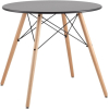 Стол обеденный Stool Group Eames DSW D 80 черный [CHAD BLACK]