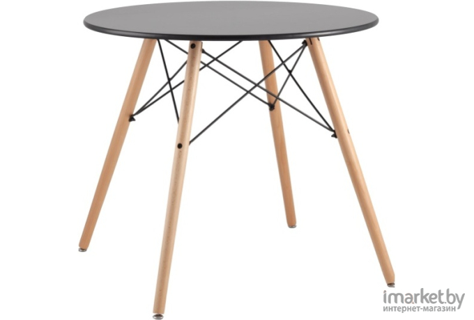 Стол обеденный Stool Group Eames DSW D 80 черный [CHAD BLACK]