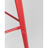 Стул Stool Group Tolix со спинкой красный глянцевый/темное дерево [YD-H765E-W LG-03]