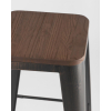 Стул Stool Group Tolix Wood черный/патина золото/темное дерево [YD-H765-W MS-01-1]