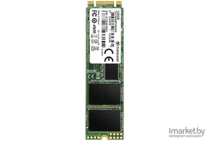 SSD диск Transcend 128GB M.2 2280 SATA III 3D TLC [TS128GMTS830S]