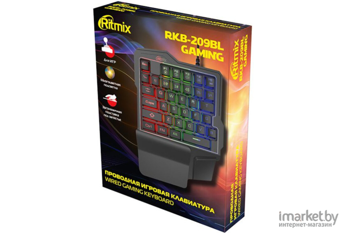 Клавиатура Ritmix RKB-209 BL Gaming