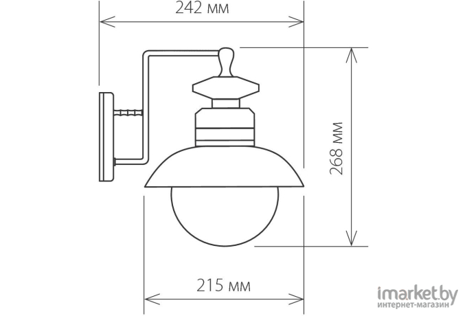 Фонарь уличный Elektrostandard Talli D GL 3002D брауни