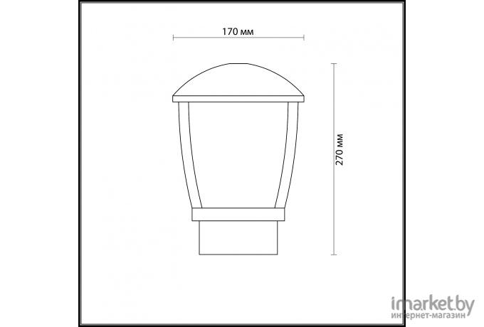 Фонарь уличный Odeon Light Tako [4051/1B]