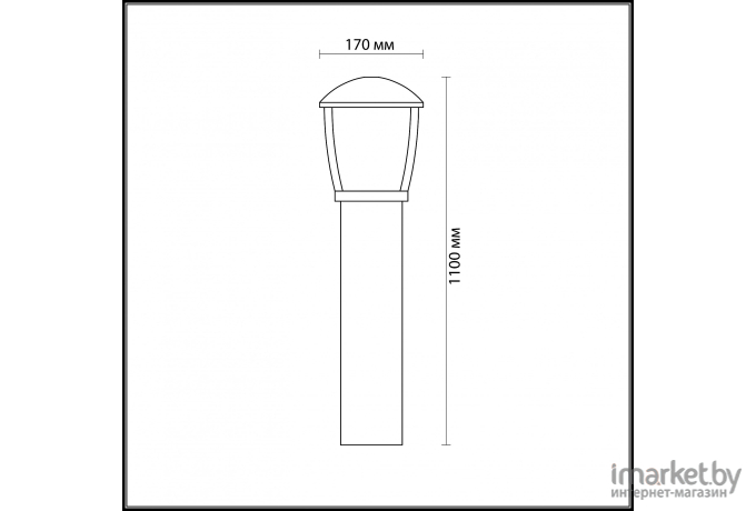 Фонарь уличный Odeon Light Tako [4051/1F]