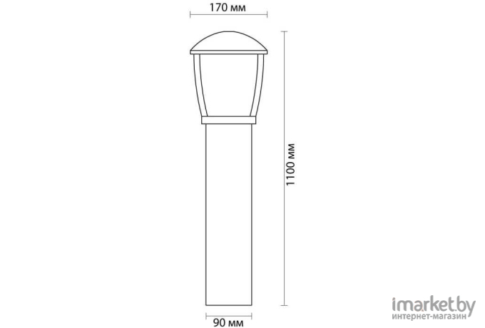 Фонарь уличный Odeon Light Tako [4051/1F]