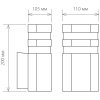 Фонарь уличный Elektrostandard 1444 Techno черный