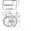 Кухонная мойка GranFest Rondo GF-R580L серый