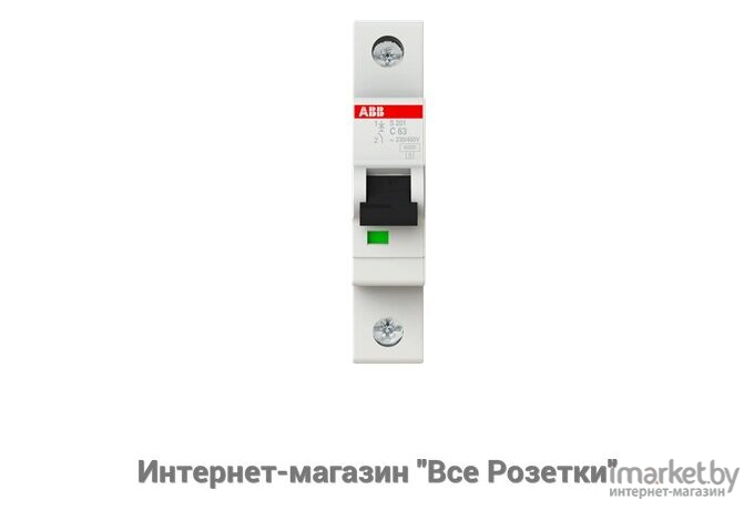 Выключатель ABB S 201 1P С 63А 6кА 1M [2CDS251001R0634]