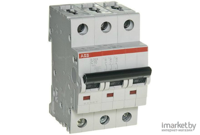 Выключатель ABB S 203 3P С 10А 6кА 3M [2CDS253001R0104]