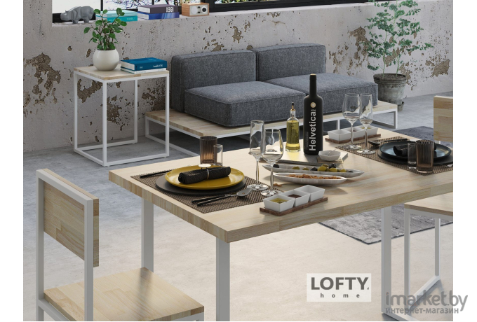 Обеденный стол Loftyhome Лондейл 1 натуральный [ld050102]