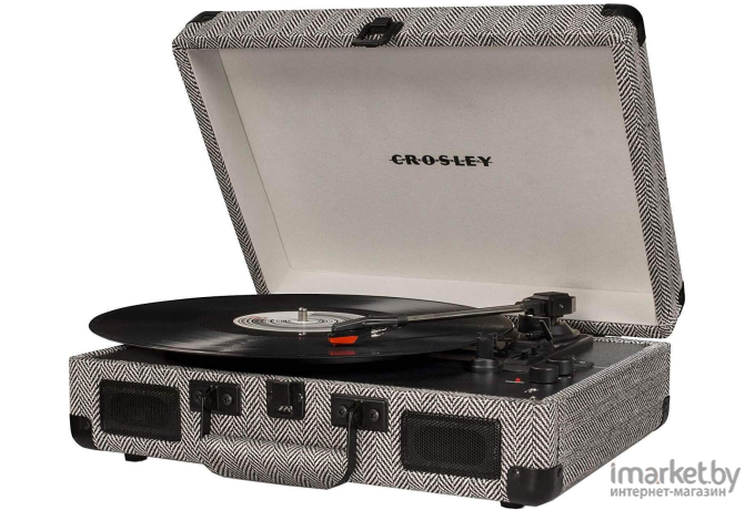 Виниловый проигрыватель Crosley CRUISER DELUXE Herringbone c Bluetooth [CR8005D-HB]