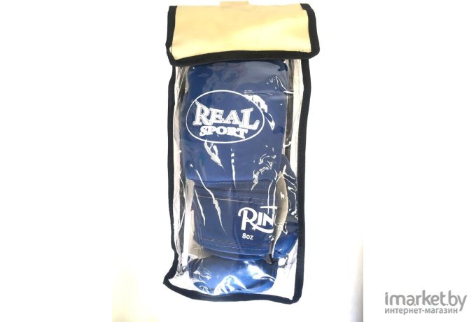 Боксерские перчатки Real sport 12 Oz синий