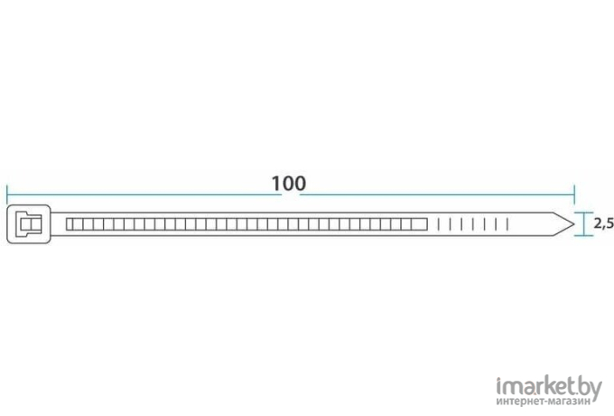  Rexant Nylon 2.5х120 мм 100 шт белый [07-0120]