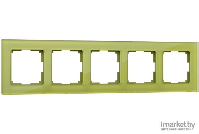Рамка для выключателя и розетки Werkel Favorit 5 постов WL01-Frame-05 фисташковый [a036591]