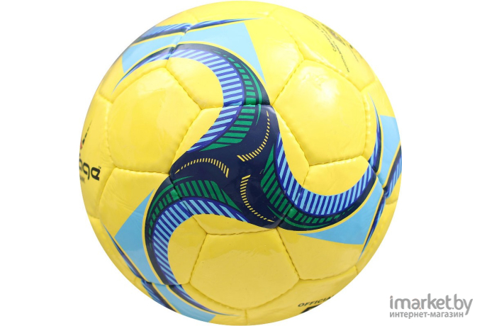 Футбольный мяч Vintage Fieldhawk V150 размер 5 желтый/голубой