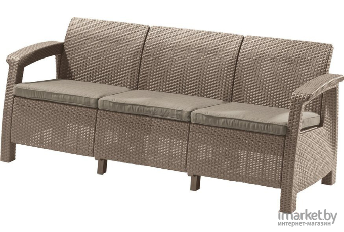 Садовый диван Corfu II Max Love Seat капучино [172026636599]