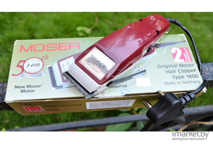 Машинка для стрижки волос Moser 1400-0050 Red/White