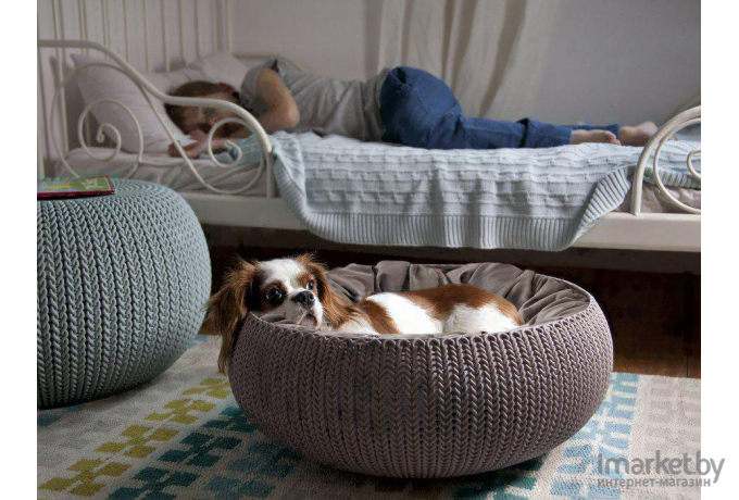 Лежанка для животных Curver Knit Cozy Pet Bed-Foggry [229319]