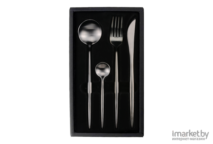 Набор столовых приборов Xiaomi Maison Maxx Stainless Steel Modern Flatware Set Black